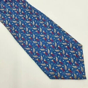 100% Silk Blue Pierre Cardin Tie For The Golf-Loving‎ Man In Your Life